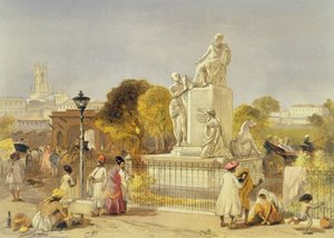 El Monumento Wellesley, Bombay, 1863 de William Crimea Simpson